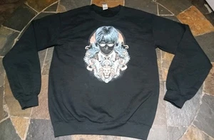 Magier Zauberer & Löwe Gildan Grafik Y2K Sweatshirt Herren klein Rundhalsausschnitt gebraucht, in einwandfreiem Zustand - Bild 1 von 12