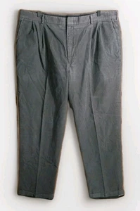 Lands End Mens Size 42 Gray Corduroy Pants Cotton Dad Hipster Academia Teacher - Picture 1 of 15