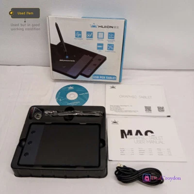 HUION H420 USB PEN TABLET GRAPHICS DRAWING DESIGN TABLET - Image 1 of 4