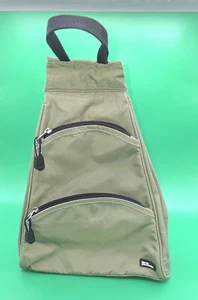 Derek Alexander Sling Bag Mini Backpack Khaki Olive Green Travel Purse - Picture 1 of 11
