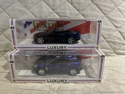 2 LUXURY COLLECTIBLES 1/43 CARS 2011 CADILLAC  SRX & 2011 CAMARO SS CONVERTIBLE - Image 1 of 4