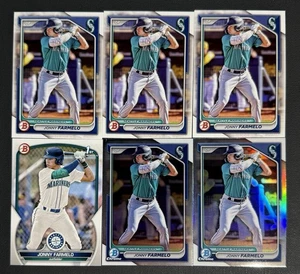 Jonny Farmelo Lot of (6) Rookie Cards RC Seattle Mariners 1st Refractor - Picture 1 of 1