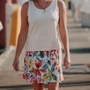 New RIPSKIRT Hawaii Length 2 Wrap Wildflower Watercolor Rip Skirt Medium Beach - Picture 1 of 11