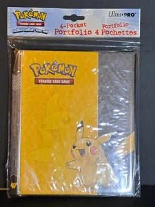 Pokemon Pikachu Ultra Pro Trading Card Game Binder 4-Pocket Portfolio - Picture 1 of 2