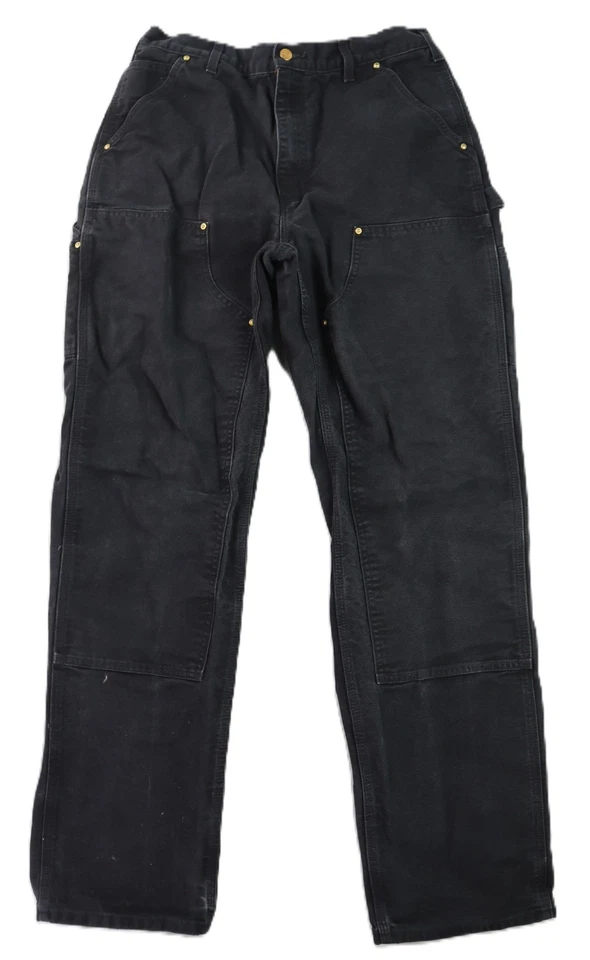 CARHARTT B01 USA Men's 31 x 34 Black Duck Double Knee Work Utility Pants - Image 1 of 4