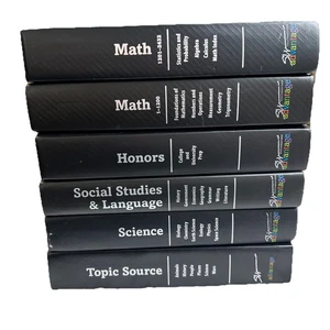 Southwestern Advantage 6 Book College Prep Set( Math 1,2- Honors,science,topic S - Picture 1 of 9