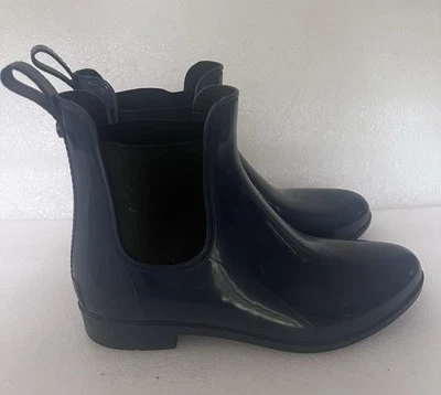 Sam Edelman Women's 9 Tinsley Rain Boots Ankle Pull On Navy Chelsea - Image 1 of 4