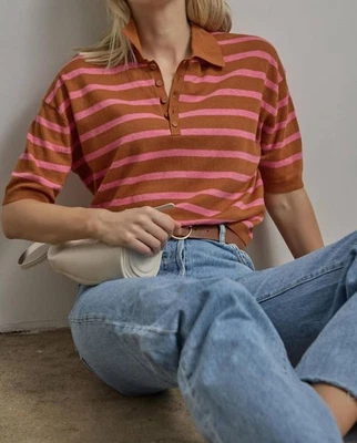 Suéter cuello polo hombro caído Lilla P talla S Foto 1 de 4