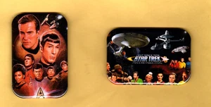 STAR TREK    2  REFRIGERATOR MAGNET  2" X 3"  WITH ROUNDED CORNER - Picture 1 of 2