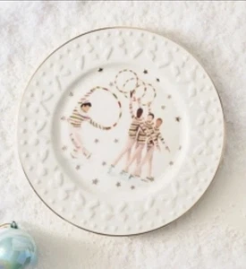 Anthropologie New York City Ballett Nussknacker Zuckerstangen Teller Neu - Bild 1 von 4