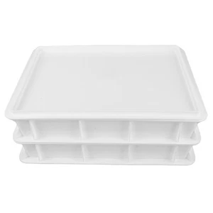  Caja a prueba de masa comercial con cubierta preparación de masa apilable de 2 niveles y - Imagen 1 de 12