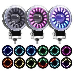 LED Headlight Dynamic Flashing Signal Night Driving 2000 Luminous Flux - Picture 1 of 7