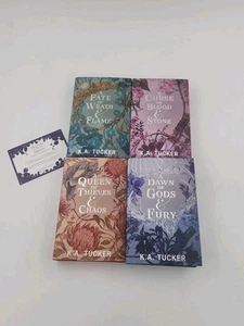 Fairyloot Fate and Flame Series Set by K. A. Tucker Signed Stenciled Edges HC - Bild 1 von 20