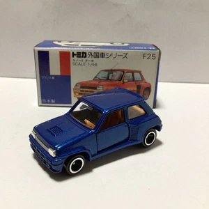 Tomica Blue Box F25 Le Renault 5 Turbo Blue Model 1/58 Made in Japan Rare - Picture 1 of 7