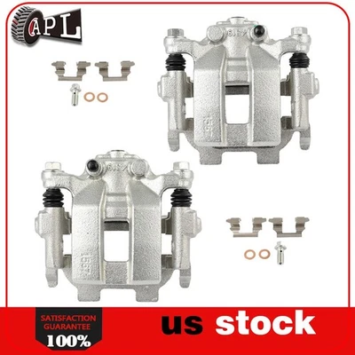 Pair For 2008-2012 Infiniti EX35 14-17 QX50  Rear Brake Calipers w/Bracket - Image 1 of 4