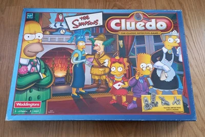 Cluedo The Simpsons Edition Board Game - Waddingtons - Family Fun - Image 1 of 4