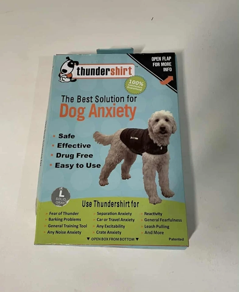 Thundershirt for dogs, anxiety calming coat, size Large, new in the box, Grey  - Image 1 of 1