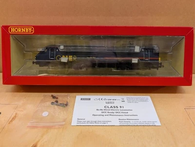 Hornby R2602 GNER Class 91 91122 Tam the Gun Upgraded DCC-R Chassis, Ltd Edition - Image 1 of 4