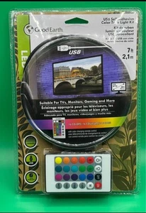 Good earth LED USB Self-Adheisive Color Tape Light Kit AC1213-BKG-07LF2-G - Picture 1 of 2
