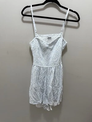 Mameluco Hollister Azul Blanco Floral Recortado - Talla XL Foto 1 de 4