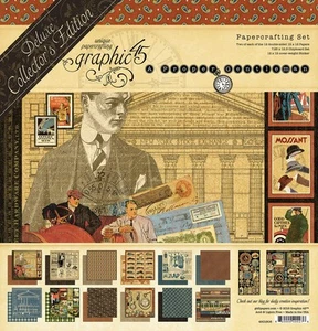 Graphic 45, A Proper Gentleman, 12x12 Papers - Picture 1 of 3