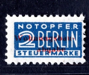 GERMANY FRANCE ZONE 1945 MICHEL #2CZ PERF. 12 BERLIN OVERPRINTED IN RED - Picture 1 of 2