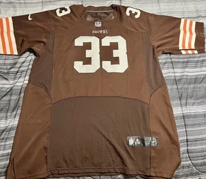 Nike Trent Richardson Cleveland Browns On Field Brown Jersey Men's Size 56 3XL - Picture 1 of 7