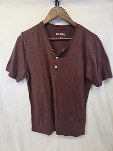Ash and Erie Shirt Men Large Crew Neck Mossy Maroom Basic Neutral Preppy Tee - Picture 1 of 7