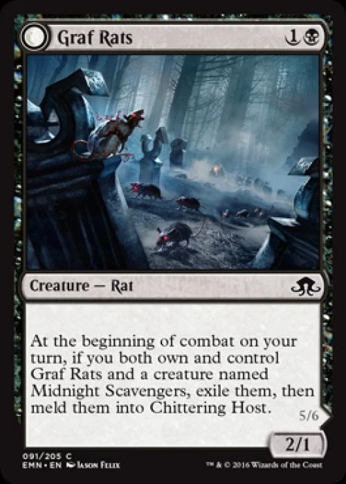 Graf Rats -Foil Light Play MTG Eldritch Moon - Image 1 of 1