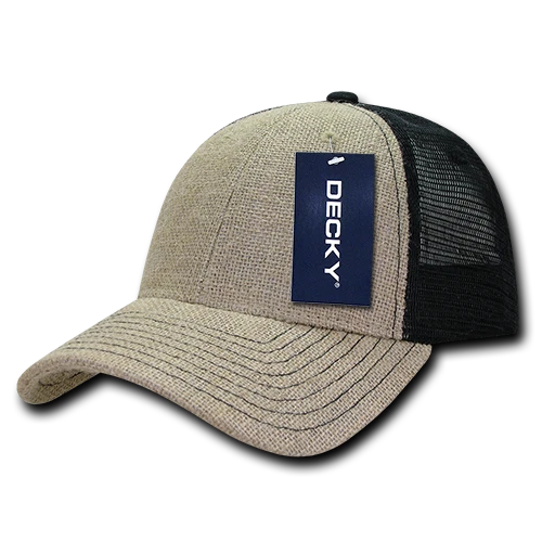 Paquete de gorra de camionero de yute de bajo perfil unisex de 6 paneles 2/3/5/10 - 1136 Foto 1 de 1