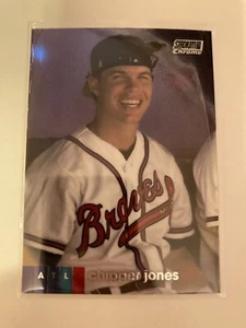 2020 Topps Stadium Club Chrome Chipper Jones 203 - Picture 1 of 1
