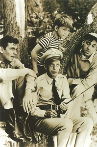 Postcard The Set of The Andy Griffith Show Barney Opie Gomer 4x6 Modern Print - Picture 1 of 2