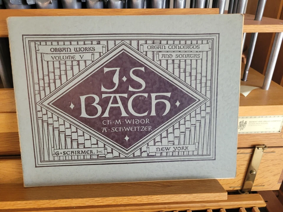 * Bach, ed Widor-Schweitzer: Organ Works, Vol 5, sonatas, co; órgão (Schirmer) - Imagem 1 de 1