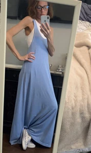 Vintage ~ Lululemon ~ Heatwave Maxi Dress ~ Wee Stripe White Porcelain ~ Size S - Picture 1 of 9