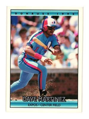 1992 Donruss #732 Dave Martinez Montreal Expos - Image 1 of 2