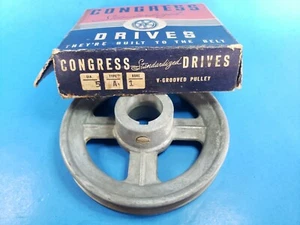 Rueda motriz V Grove Belt 1" diámetro 5" Congreso tipo A vintage - Imagen 1 de 6