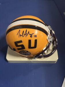 LSU Tigers Joseph Addai Autographed Mini Helmet - Schwartz Sports COA