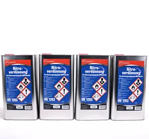4x Recolor 5 Liter Nitroverdünnung Reinigungsverdünnung Universal Verdünner 20L - Bild 1 von 1