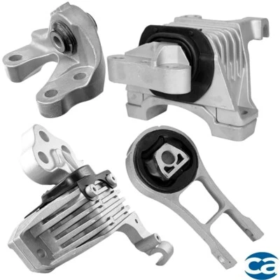 Soportes de motor trasero, derecho y montaje de transmisión izquierda 4 piezas para Chrysler 200 17-15 2.4; AT Foto 1 de 4