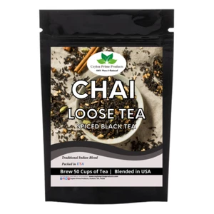 Chai Tea Loose Leaf | Ceylon Pekoe Tea and Spices| Authentic Indian Recipe - Picture 1 of 4