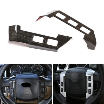 Cubierta de botón de volante negra para Land Rover Freelander 2 LR2 Discovery 3 Foto 1 de 4