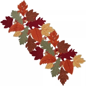 Thanksgiving Herbst Ernte Blätter Tischläufer - 13 x 36 cm - Bild 1 von 12