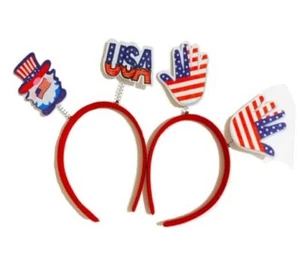 2PCS Patriotic Headwear,4th of July Headband,Independence Day Hair Accessories  - Picture 1 of 7