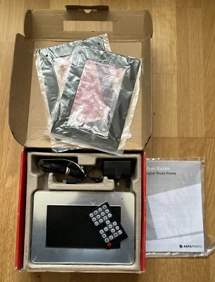 Agfa AF 5076 7" Digital Picture Frame Comes Remote & Leads ( Slightly Wear ) - Image 1 of 4