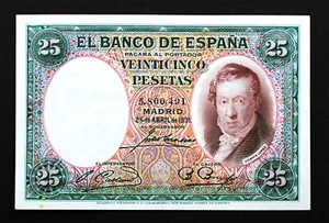 SC. Spain - 25 Pesetas 1931 sin serie. Madrid. SC-/UNC- - Imagen 1 de 2