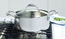Princess House Heritage Stainless Steel Tri-Ply 6-Qt Stir Casserole (5704)