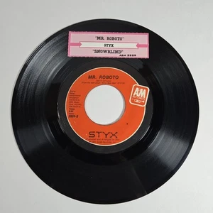 Styx "Mr. Roboto" 45 Vg+ Tested Jukebox Title Strip 1983 - Picture 1 of 3