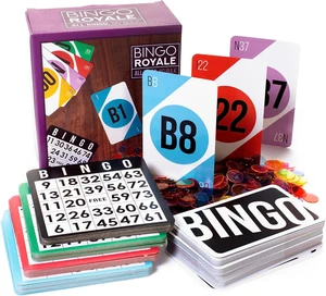 Juego bingo adultos familia 1000 fichas 100 cartas baraja grande carton llamada - Imagen 1 de 12