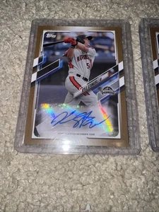 2021 Topps Pro Debut - Kyle Stowers #PD-100 Gold Autograph 7/50 Rc - Picture 1 of 4