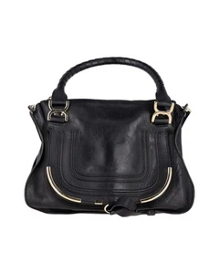 Chloe Marcie Medium Handbag In Leather Women Black One Size - Picture 1 of 12